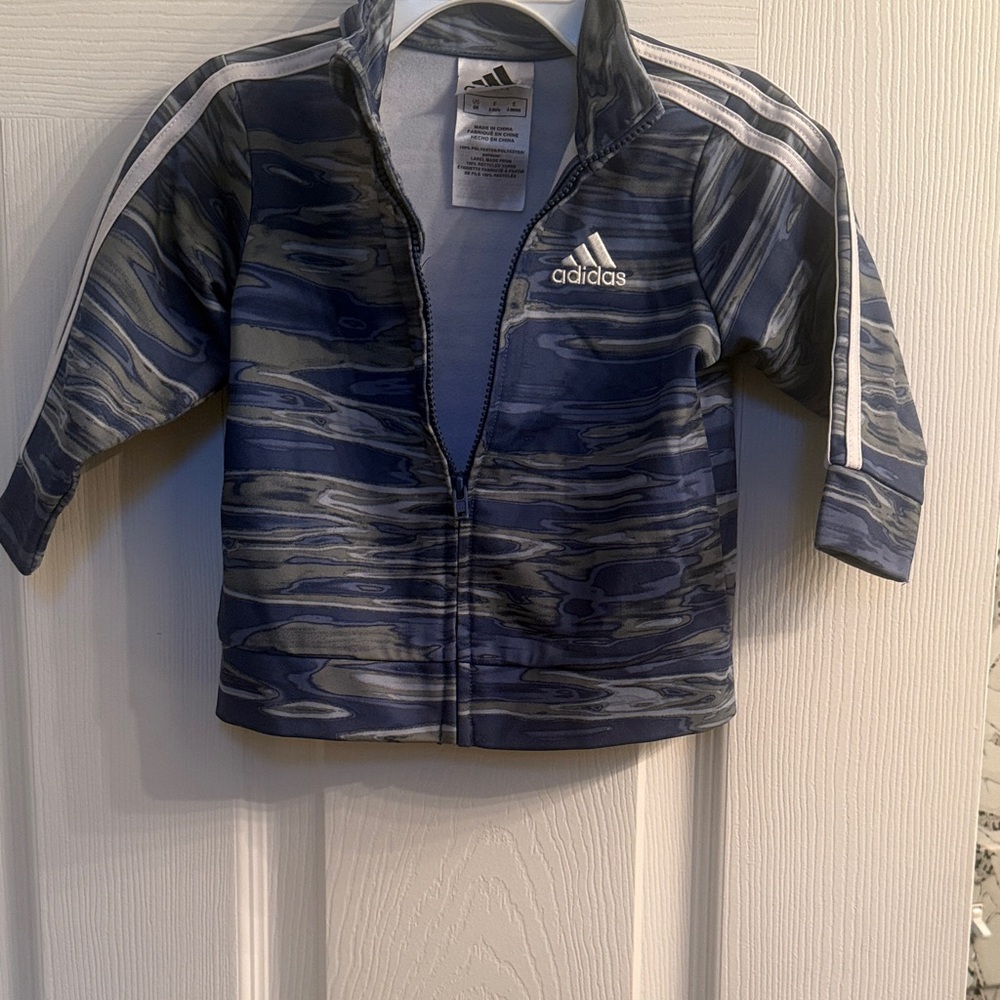 Adidas 6M Tricot Jacket - Navy and Silver